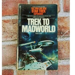 Trek To Madworld By Stephen Goldin - Star Trek PB Book Vtg Sci-Fi Fiction‎ Novel